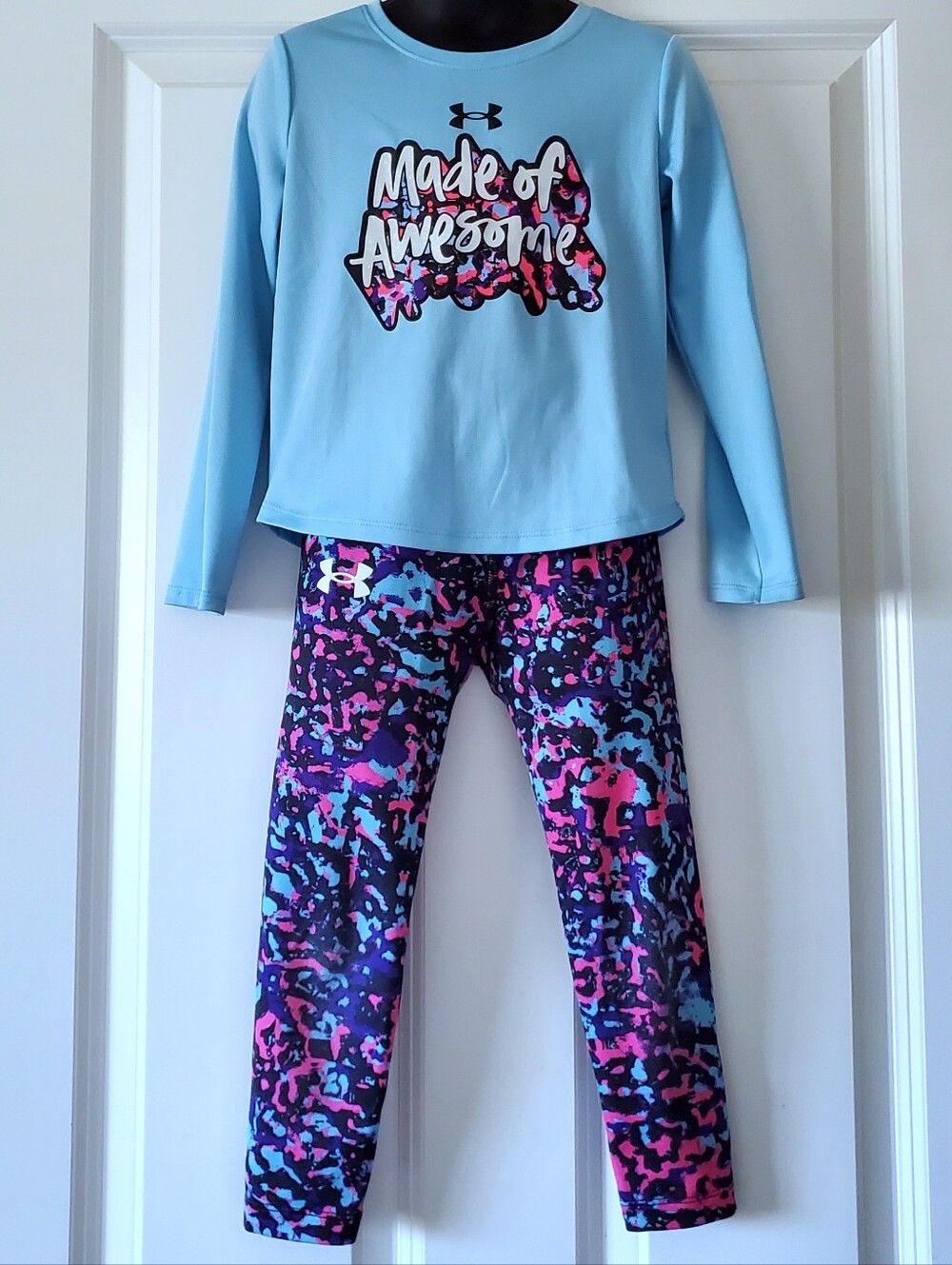 Under Armour Little Girl's 2-Piece Printed Long Sleeve & Leggings Set
